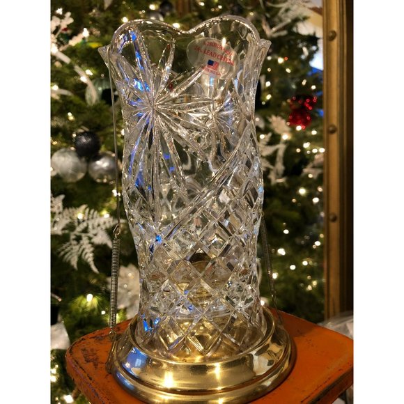 24% Lead Crystal Candle Vase, A Teleflora Gift, Made in USA - Picture 4 of 4